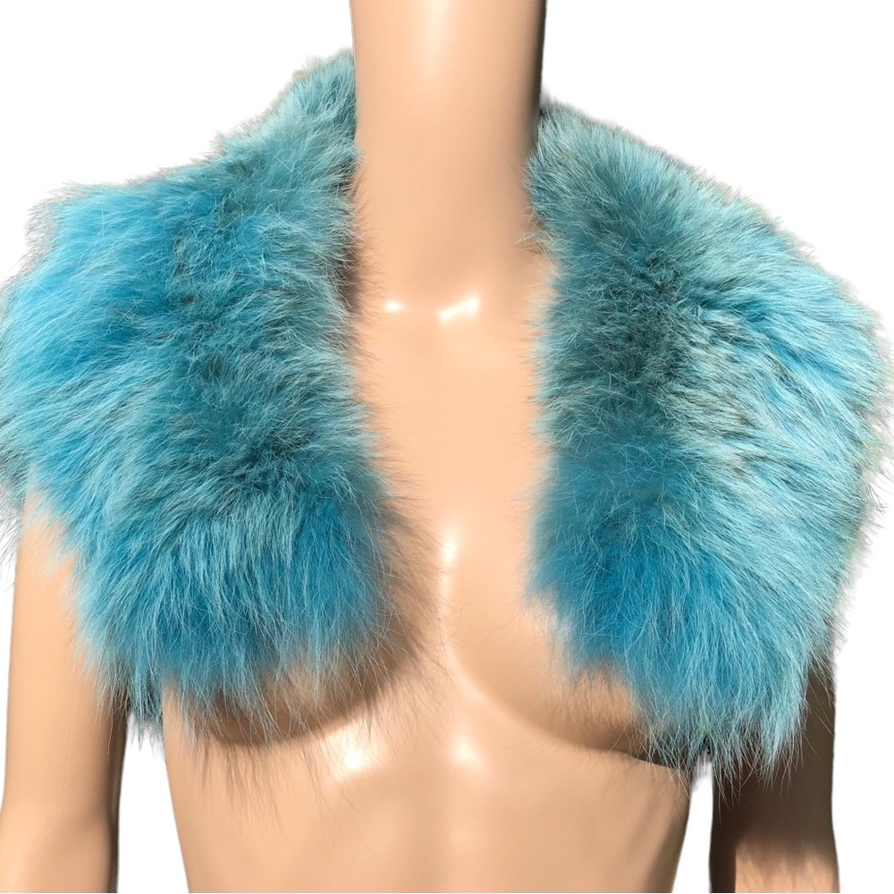 St. John Couture NWT blue lynx collar